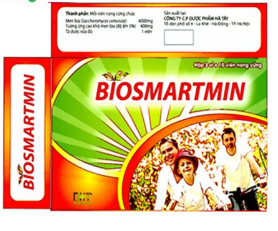1067. Biosmartmin (Men bia, Dược Hà Tây) ( Hộp 60 viên)