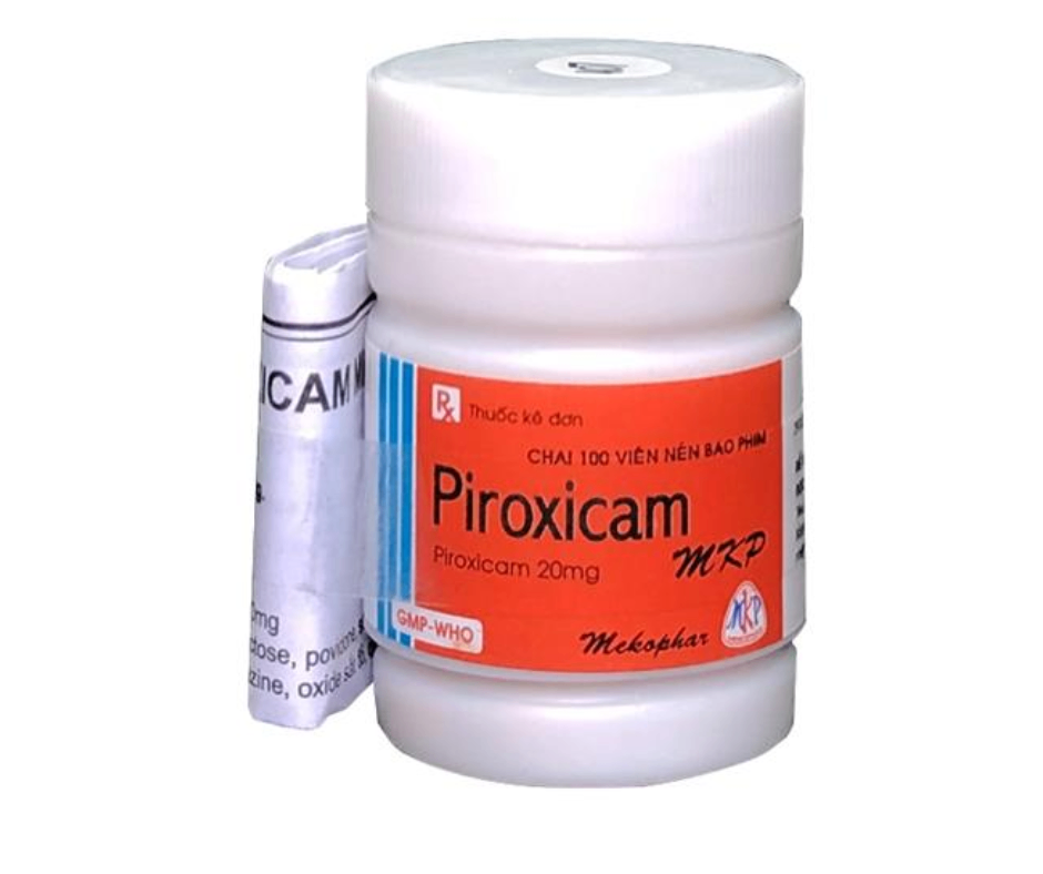 1400. Piroxicam MKP (Piroxicam 20mg; Chai 100 viên nén bao phim, Thùng 280c) Mekophar