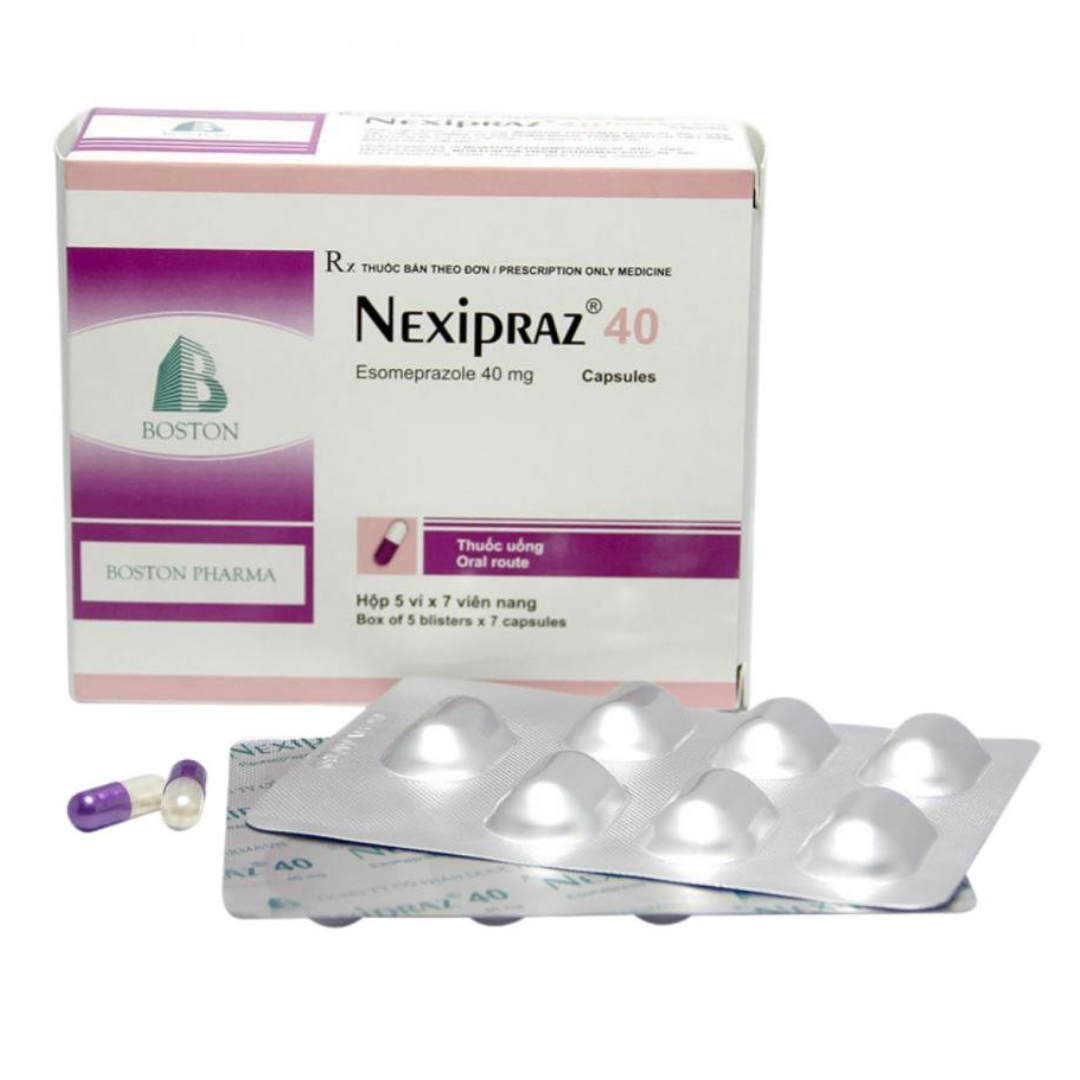 1617. Nexipraz 40 (Esomeprazol 40mg, hộp 35 viên) Bostonpharma