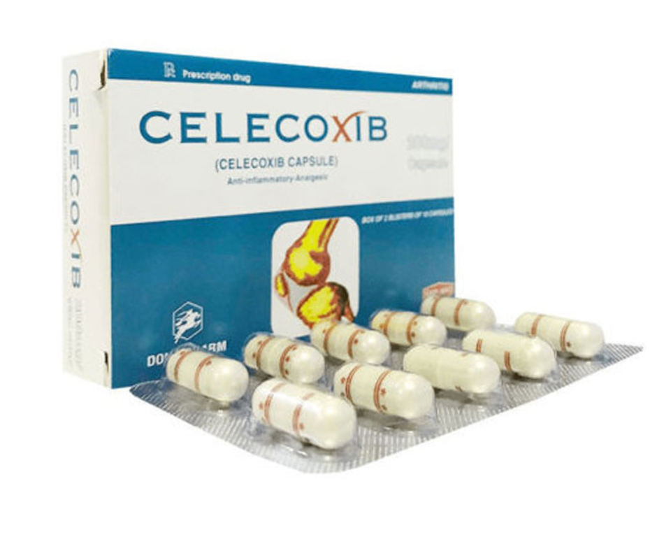 3015. CELECOXIB 200mg (Celecoxib 200mg; Hộp 2 vỉ bấm dài x 10 viên nang cứng, Thùng 129h) Đồng Nai