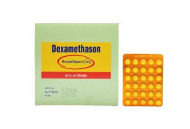4951. Dexamethason (Dexamethason 0.5mg; Hộp 50 vỉ bấm x 30 viên nén, Thùng 50 hộp) Medipharco