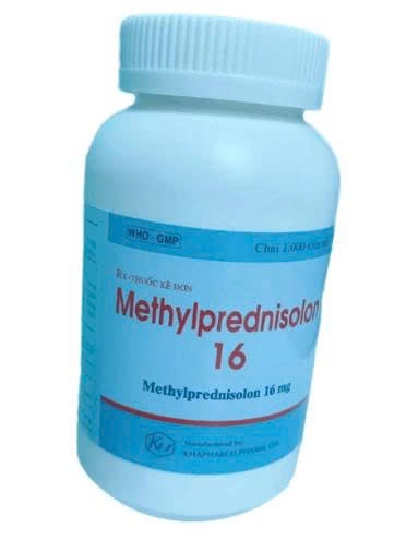 5211.Methylprednisolone 16( Methylprednisolone acetat 16mg; Chai 1000 viên; Thùng 70 chai) Khánh Hòa